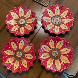 COPY - Set of 4 Pier 1 salad plates  🌺